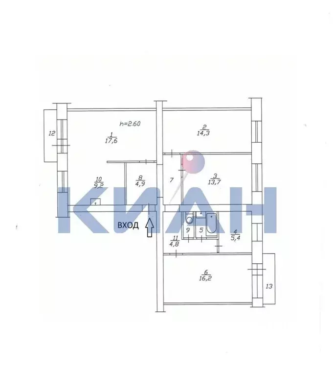 4-к кв. Красноярский край, Красноярск ул. Новая Заря, 1 (93.1 м) - Фото 1