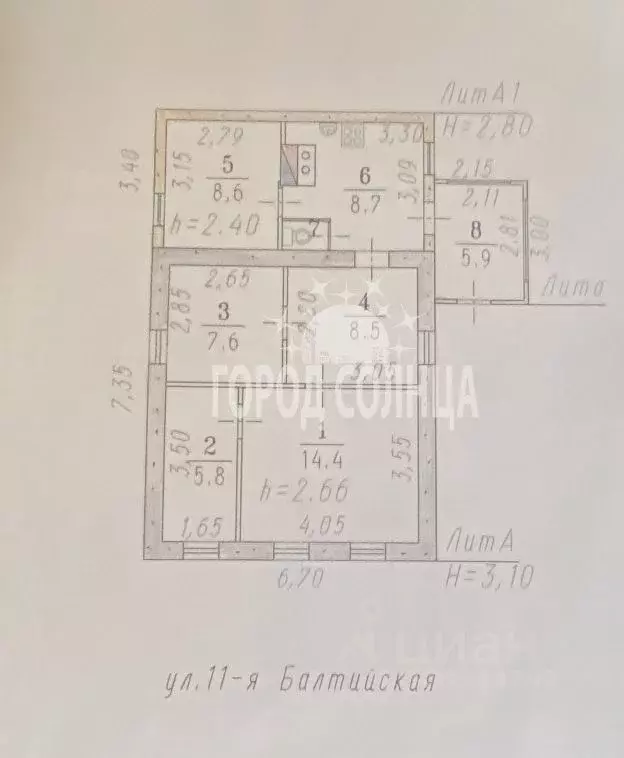 Дом в Омская область, Омск Московка мкр, ул. 11-я Балтийская, 6 (56 м) - Фото 2