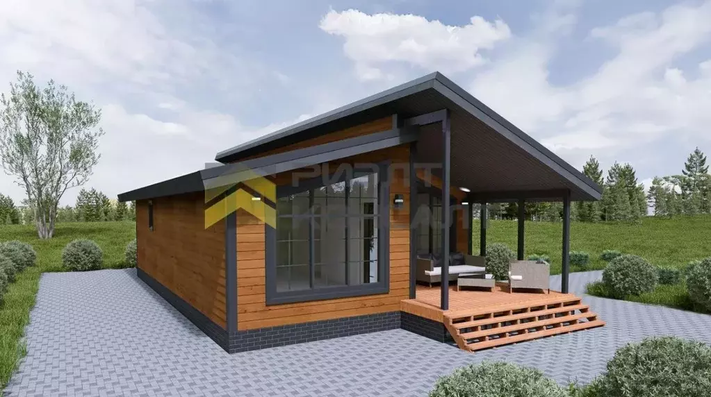 Дом в Омская область, Омский район, Магистральное с/пос, Деревня ... - Фото 1