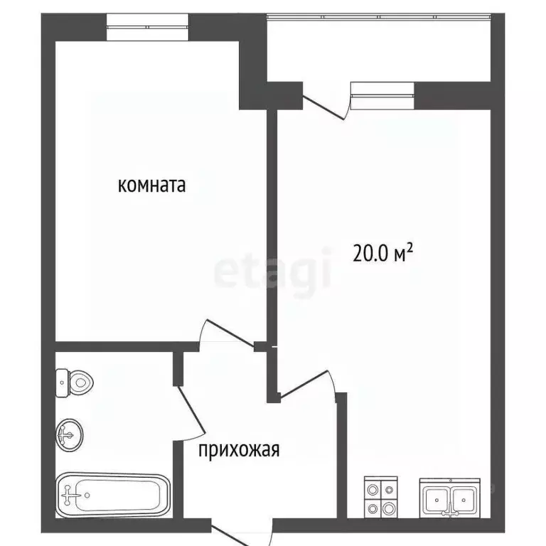 1-к кв. Мордовия, Саранск просп. 60 лет Октября, 2/2 (45.0 м) - Фото 1