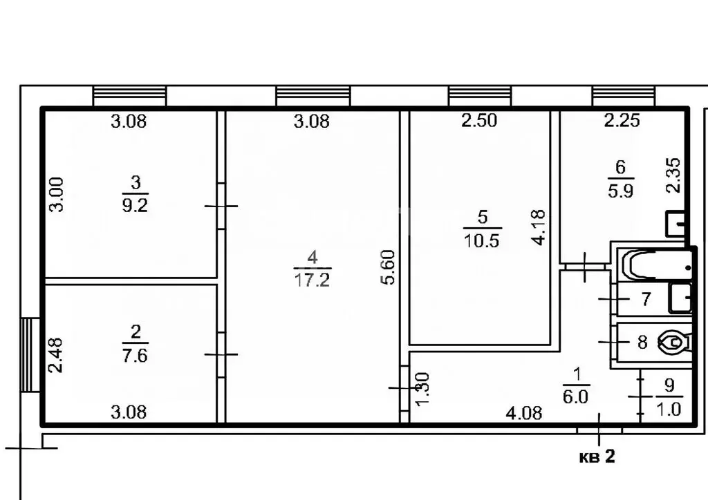 4-комнатная квартира: Томск, улица Смирнова, 38/3 (60 м) - Фото 0