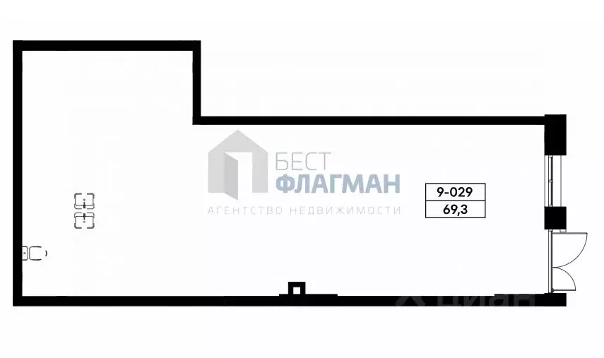 Помещение свободного назначения в Москва Прокшино жилой комплекс (69 ... - Фото 2