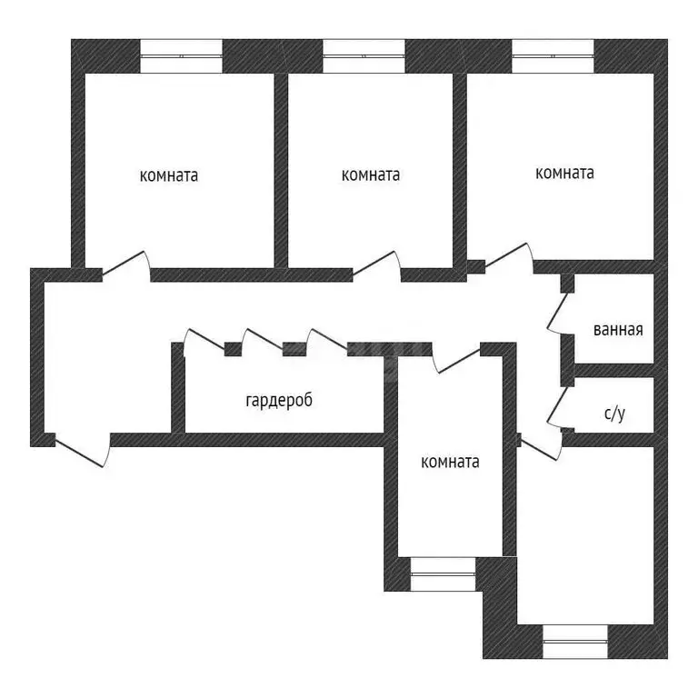 4-комнатная квартира: Курган, улица Карельцева, 117 (106.3 м) - Фото 0