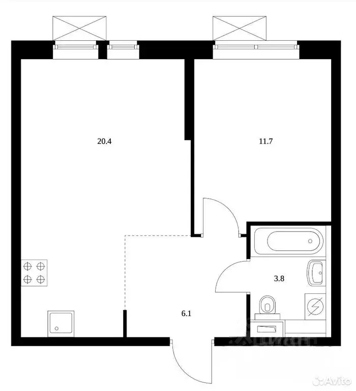1-к кв. Москва Кронштадтский бул., 8к1 (41.2 м) - Фото 2