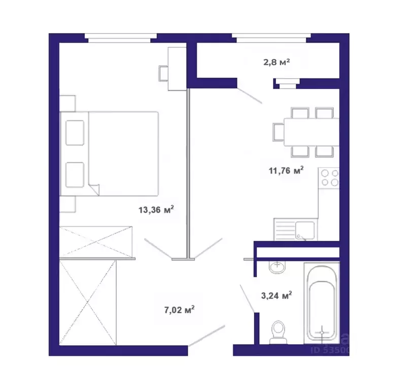 1-к кв. Иркутская область, Иркутский муниципальный округ, Маркова рп, ... - Фото 1