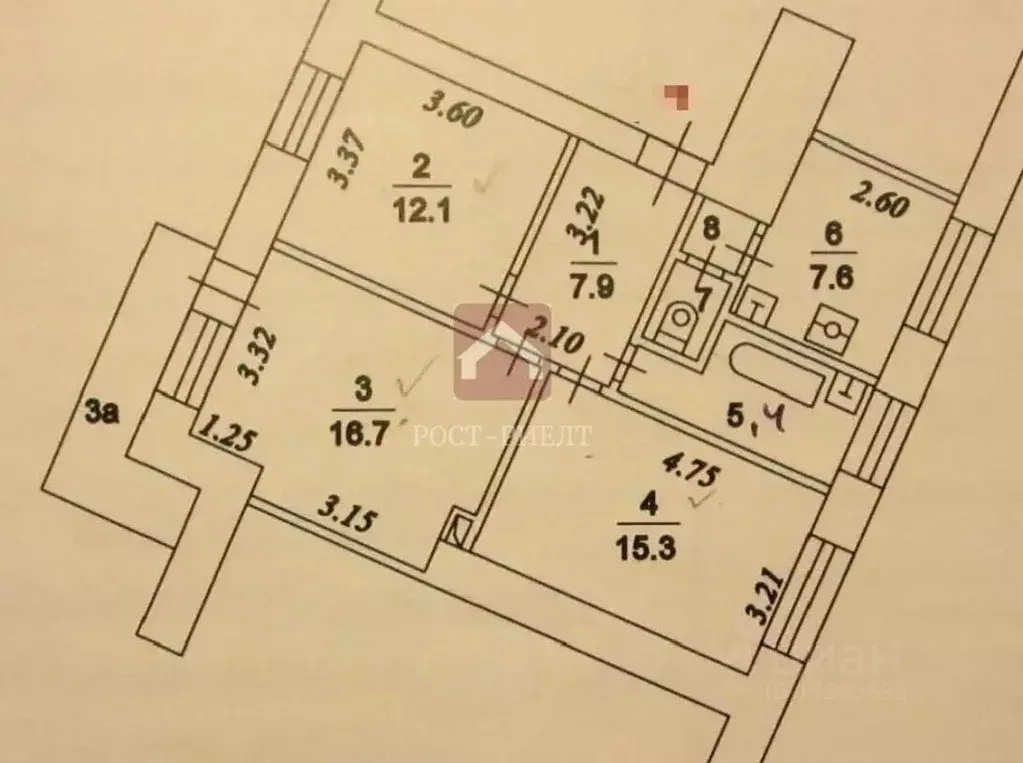 3-к кв. Москва ул. Земляной Вал, 34С4 (67.1 м) - Фото 2