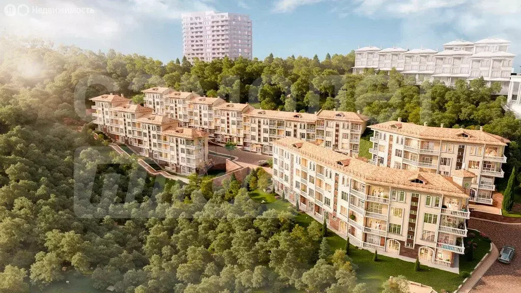 Квартира-студия: Алушта, Базарный переулок, 1А (40 м) - Фото 1