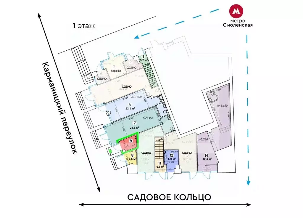 Помещение свободного назначения в Москва Троилинский пер., 5 (4 м) - Фото 2
