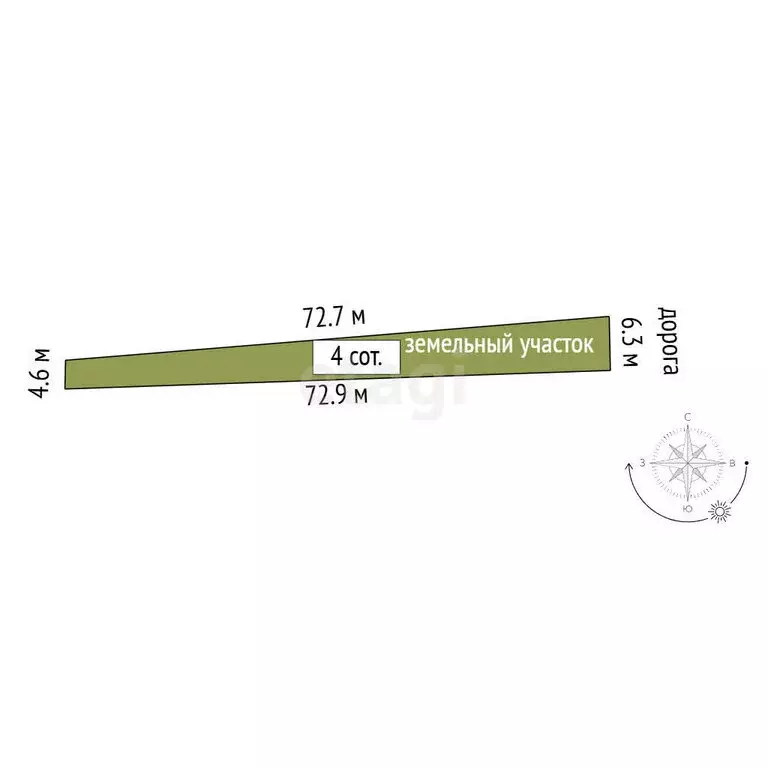 Участок в Трудовое, улица Мира (4 м) - Фото 1