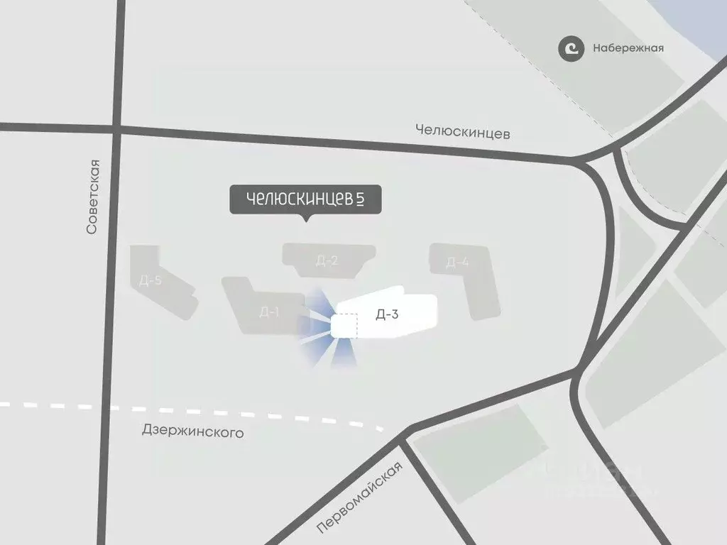 2-к кв. Тюменская область, Тюмень Челюскинцев 5 жилой комплекс (73.3 ... - Фото 2