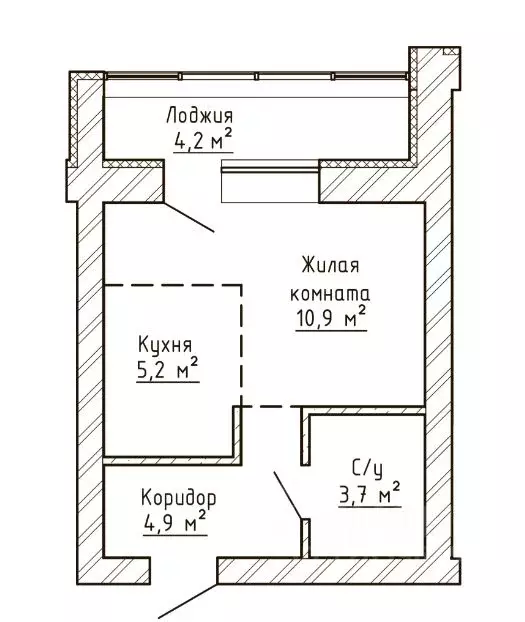 1-к кв. Самарская область, Тольятти Елки Парк жилой комплекс (26.8 м) - Фото 0