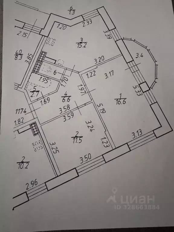 2-к кв. Санкт-Петербург пос. Парголово, ул. Федора Абрамова, 23к1 ... - Фото 1