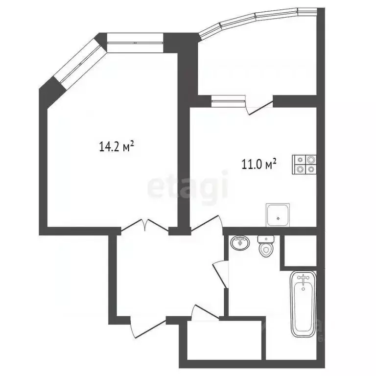 1-к кв. Московская область, Химки ул. Родионова, 3 (44.36 м) - Фото 1