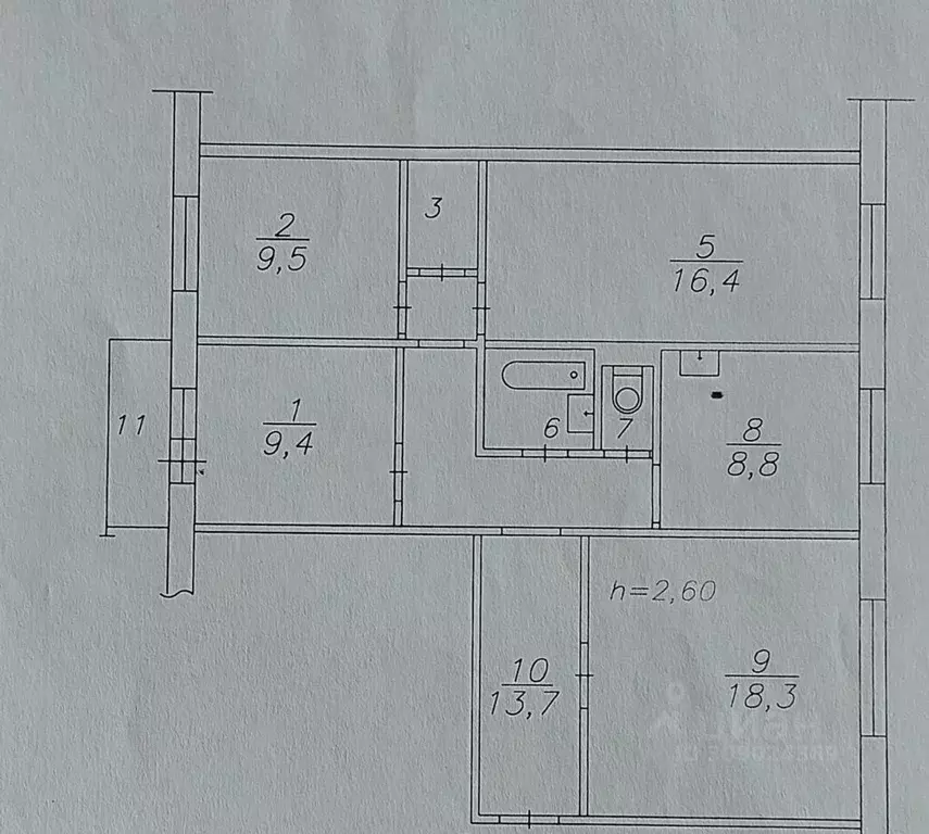 4-к кв. Красноярский край, Красноярск ул. Малиновского, 27 (82.0 м) - Фото 1