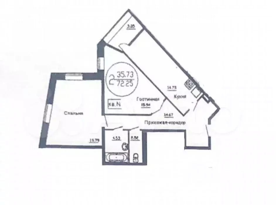 2-к кв. Московская область, Балашиха Салтыковка мкр, ул. ... - Фото 2
