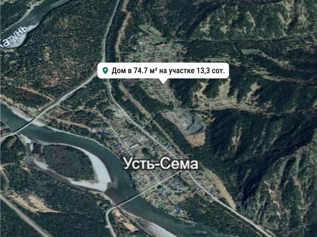 Дом в Алтай, Чемальский район, пос. Усть-Сема  (75 м) - Фото 2