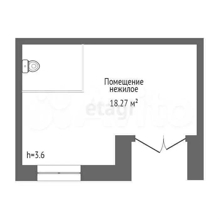 Продам помещение свободного назначения, 18.27 м - Фото 0