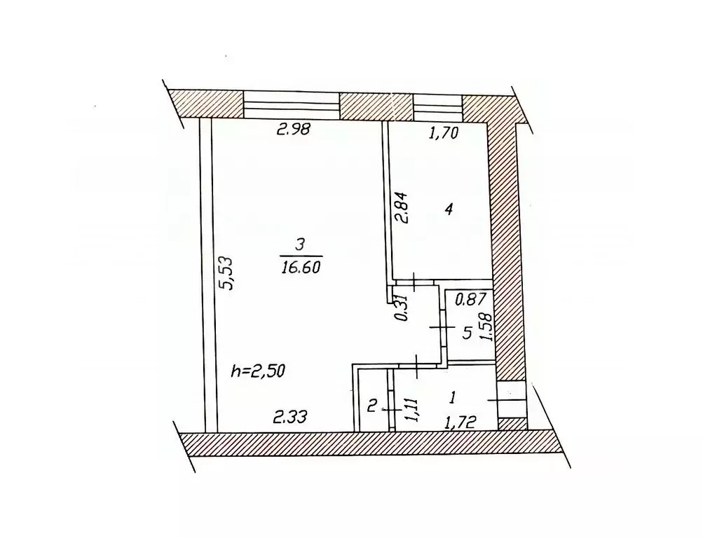 1-к кв. Чувашия, Чебоксары ул. Калинина, 102к1 (25.4 м) - Фото 1