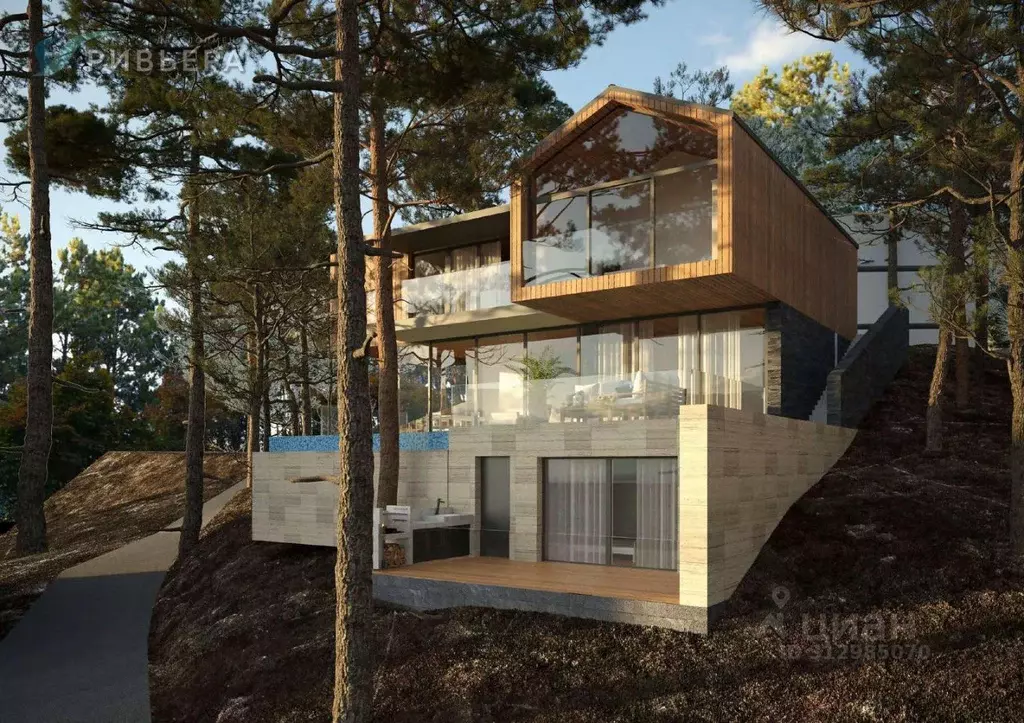 Дом в Крым, Ялта городской округ, Восход пгт  (413 м) - Фото 1