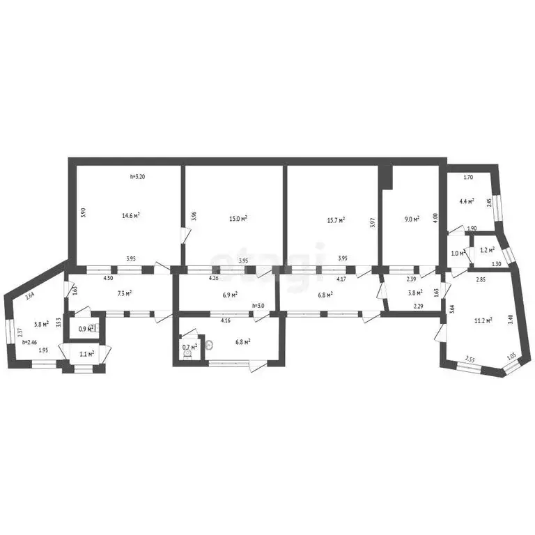 4-комнатная квартира: Кореиз, Егерская улица, 15 (113.5 м) - Фото 1