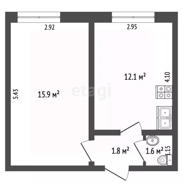2-к кв. Архангельская область, Котлас ул. 28-й Невельской дивизии, 4 ... - Фото 2
