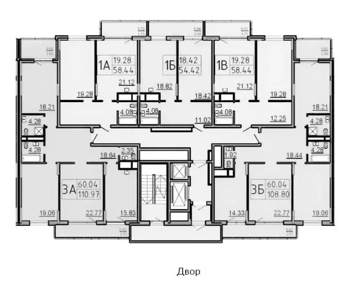 1-к кв. Татарстан, Казань ул. Сибгата Хакима, 51 (58.44 м) - Фото 1