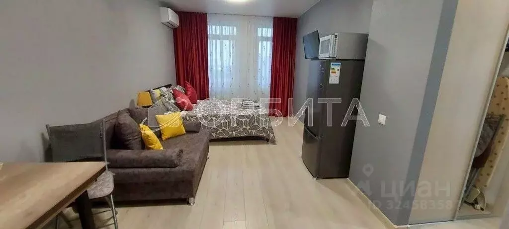 Студия Тюменская область, Тюмень Харьковская ул., 76 (25.3 м) - Фото 1