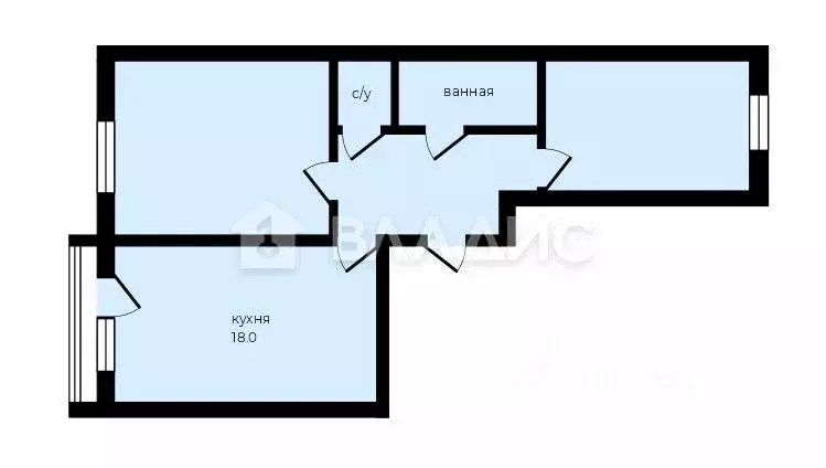 2-к кв. Московская область, Котельники Новые Котельники мкр, 18 (58.9 ... - Фото 2