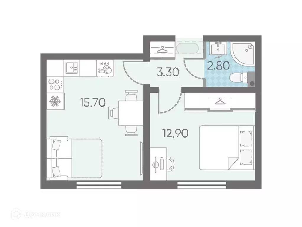 Продаётся 1-к квартира, 34 м - Фото 0