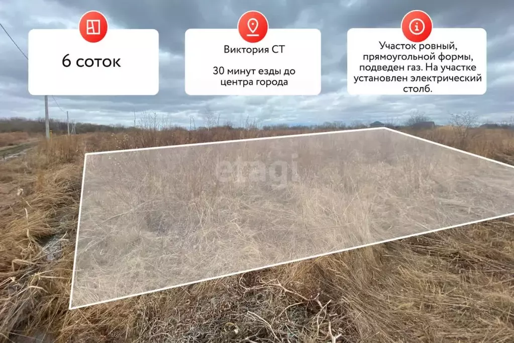 Участок в Хабаровский край, Хабаровск Виктория садовое товарищество, ... - Фото 0