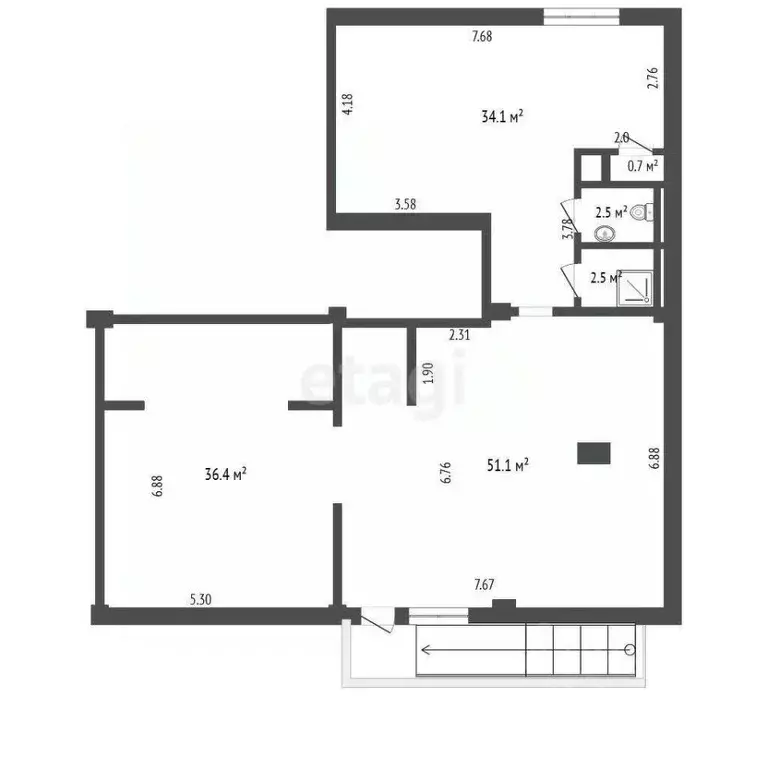 Офис в Севастополь просп. Античный, 64к4 (131 м) - Фото 2