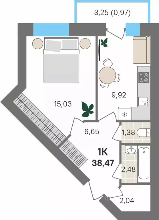 1-к кв. Пермский край, Пермский муниципальный округ, с. Култаево ул. ... - Фото 1