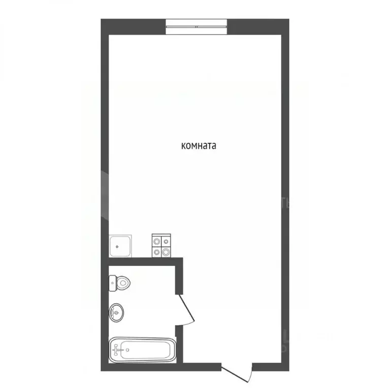 Студия Тюменская область, Тюмень Киевская ул., 67 (9.4 м) - Фото 1