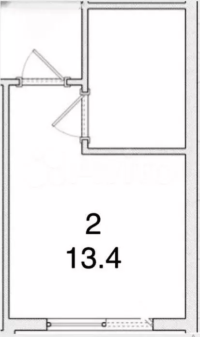 Квартира-студия, 13,6 м, 1/9 эт. - Фото 0