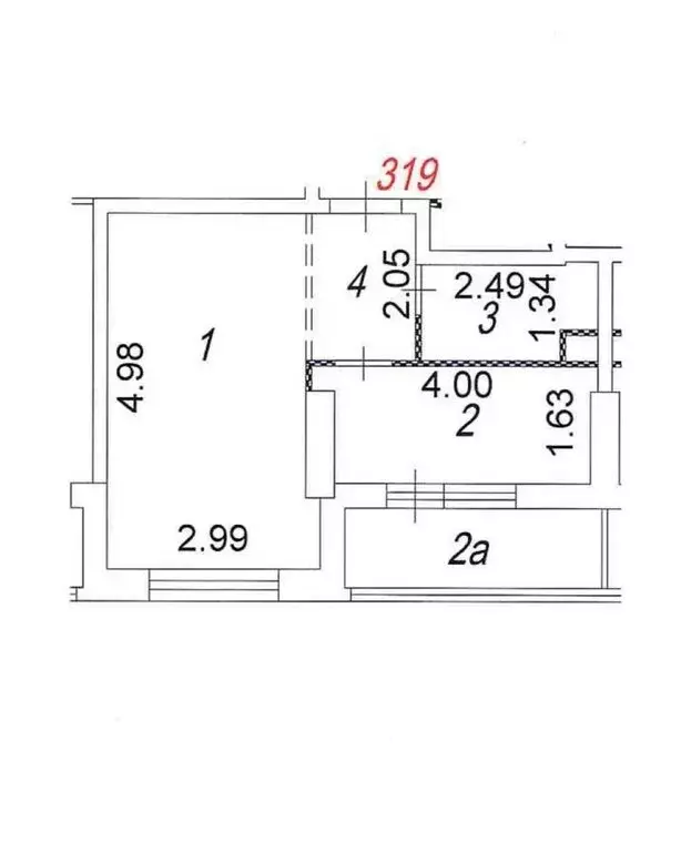 1-комнатная квартира: улица Крузенштерна, 10к1 (28.4 м) - Фото 0