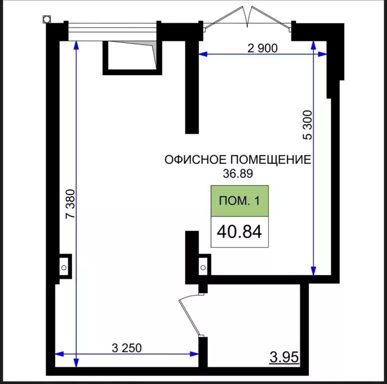 Помещение свободного назначения (40.8 м) - Фото 1