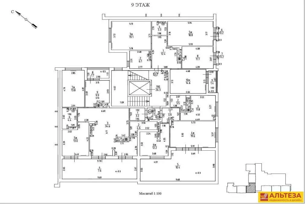 2-комнатная квартира: Калининград, Советский проспект, 238А (61.4 м) - Фото 1
