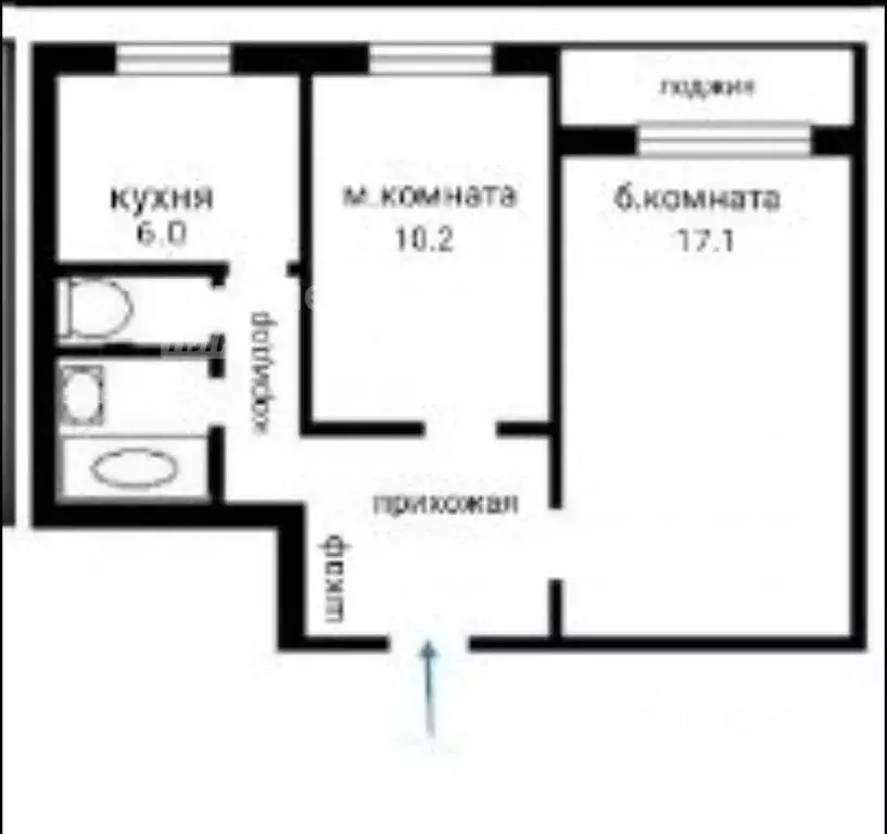 2-к кв. Москва Россошанская ул., 13К1 (41.7 м) - Фото 2