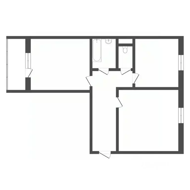 2-к кв. Тюменская область, Тюмень проезд Ямбургский, 3 (53.0 м) - Фото 2