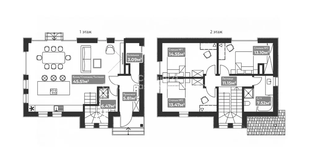 Коттедж в Московская область, Подольск городской округ, пос. ... - Фото 2