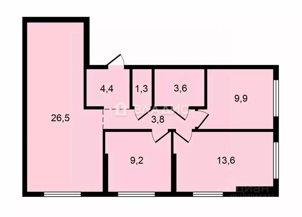 3-к кв. Москва Кавказский бул., 51к2 (72.3 м) - Фото 1