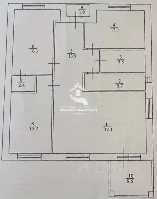 Дом в Татарстан, Высокогорский район, Чернышевское с/пос, с. Каймары ... - Фото 2