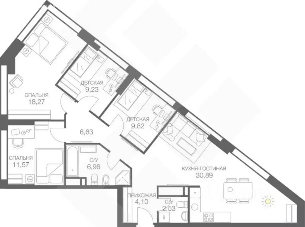 4-комнатная квартира: Москва, Шмитовский проезд, 39к8 (100 м) - Фото 1