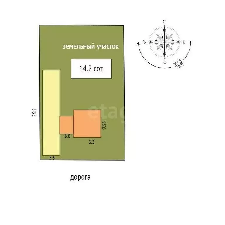 Дом в село Красноусольский, улица Рами Гарипова (133.5 м) - Фото 1
