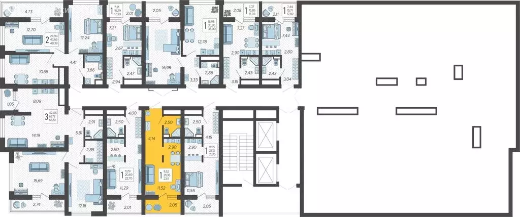 Квартира-студия: Сочи, микрорайон Бытха, Ясногорская улица, 16/2 к12 ... - Фото 1