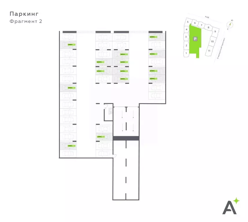 Гараж в Санкт-Петербург пос. Шушары, Олл Ин 3.0 жилой комплекс (13 м) - Фото 1