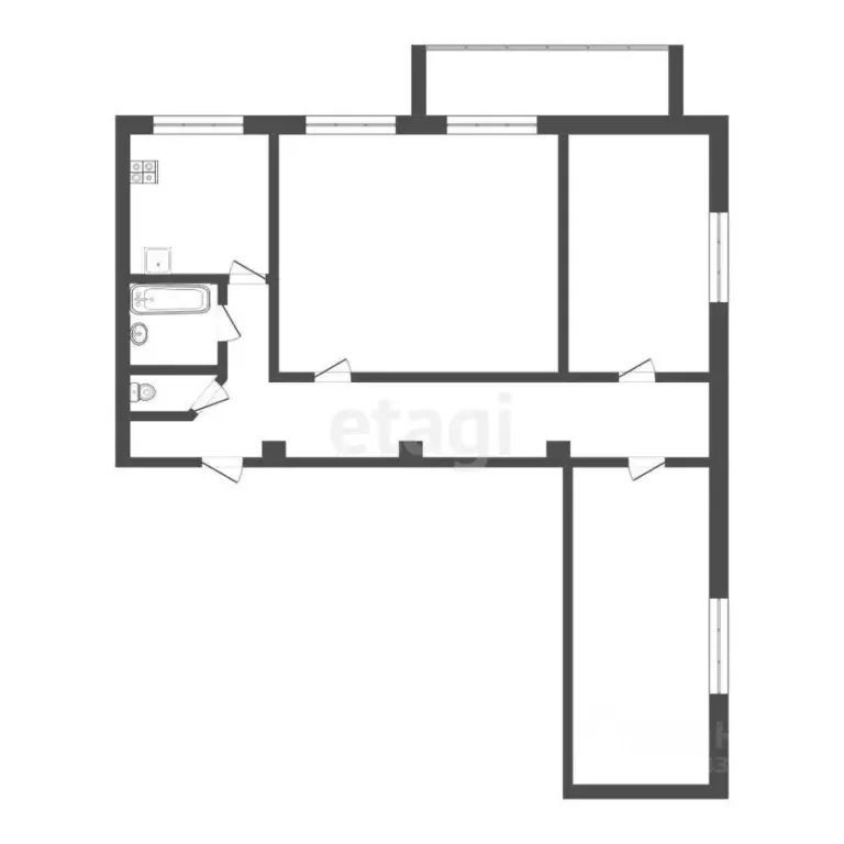 3-к кв. Мордовия, Саранск ул. Марины Расковой, 20 (58.0 м) - Фото 2