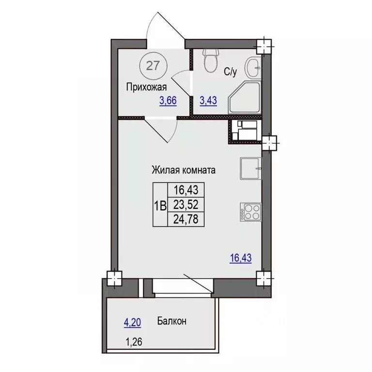 1-к кв. Псковская область, Псковский район, Завеличенская волость, д. ... - Фото 1