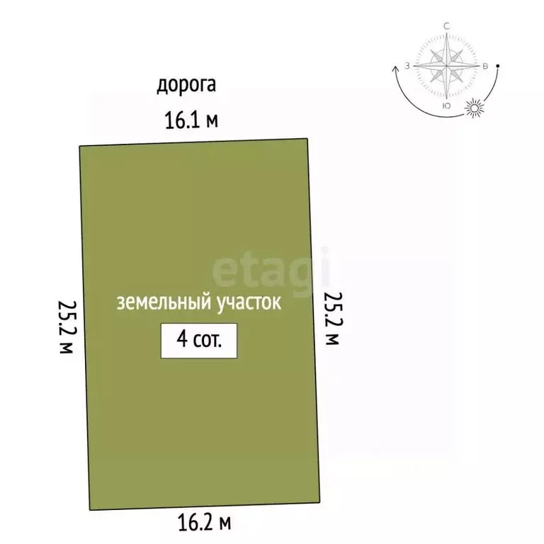 Участок в Ростовская область, Аксай ул. Волгоградская (4.0 сот.) - Фото 2