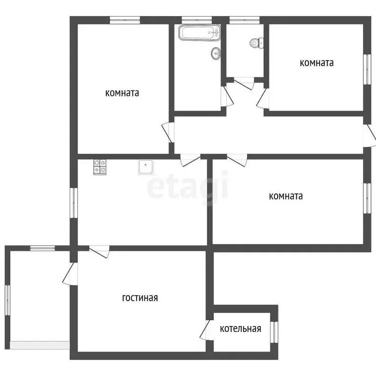 Дом в посёлок Веселовка, Северная улица (85 м) - Фото 1